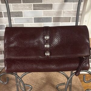 Brighton Dark Brown Leather Clutch